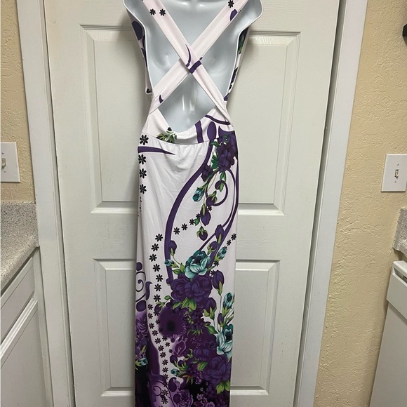 IB Diffusion Purple Floral Maxi Dress - Picture 10 of 12